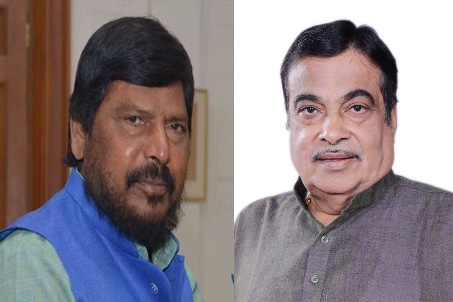 Nitin Gadkari and Ramdas Athawale