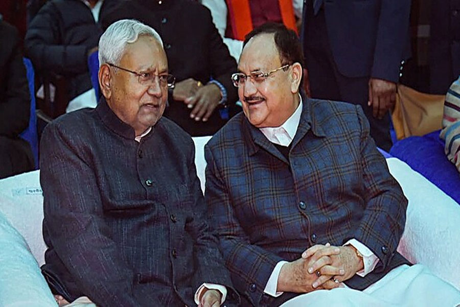 j p nadda & nitish kumar