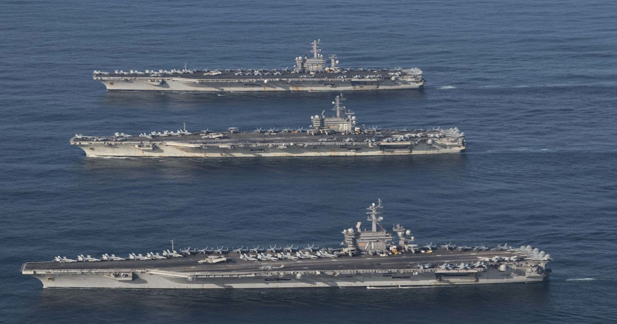 US aircraft carriers