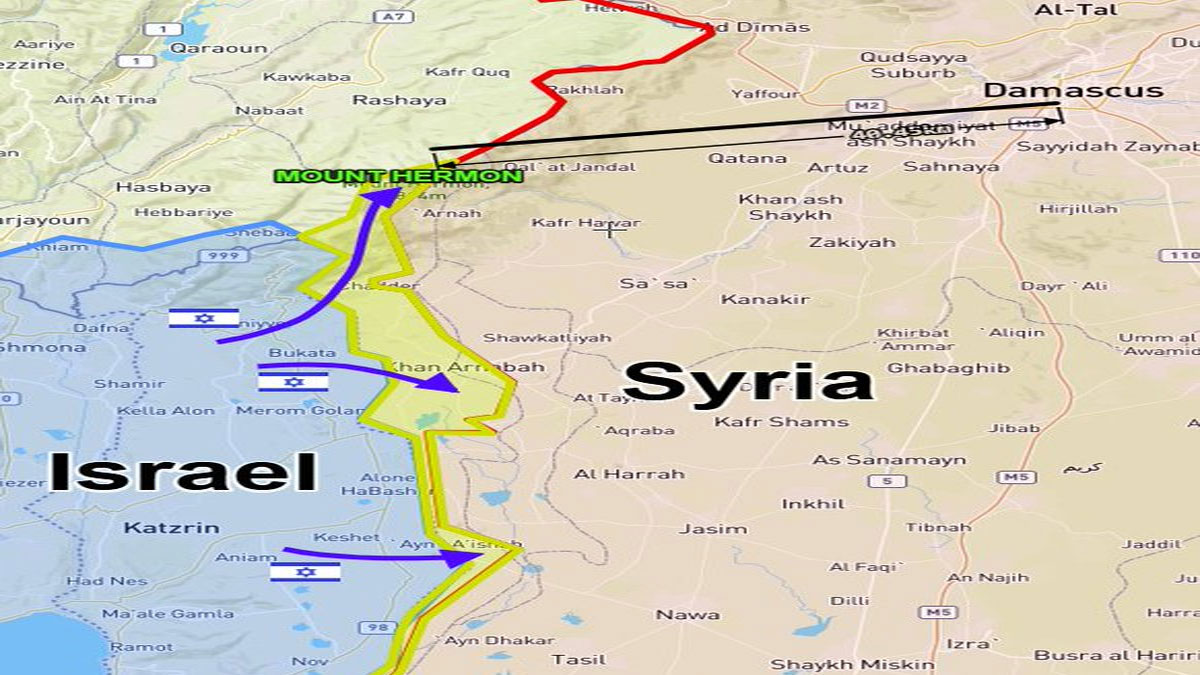 Israel-&-Syria-Map