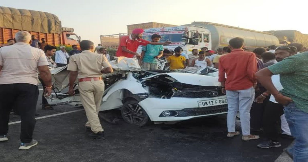 Car-collides-with-truck